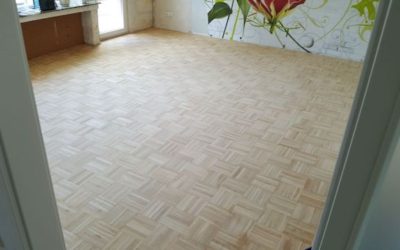 Aufbereitung eines Eicheparketts