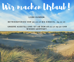 Wir machen Urlaub