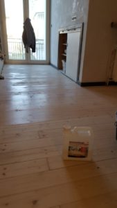 Sanierung von lackierten Holzböden