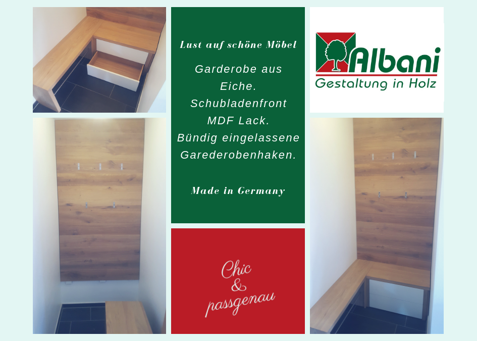 Garderobe aus Eiche