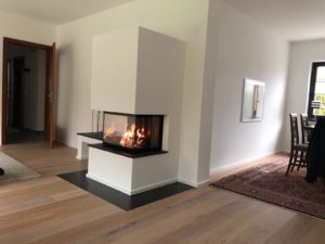 Sanierung, Eiche Parkett und ein schöner Kamin