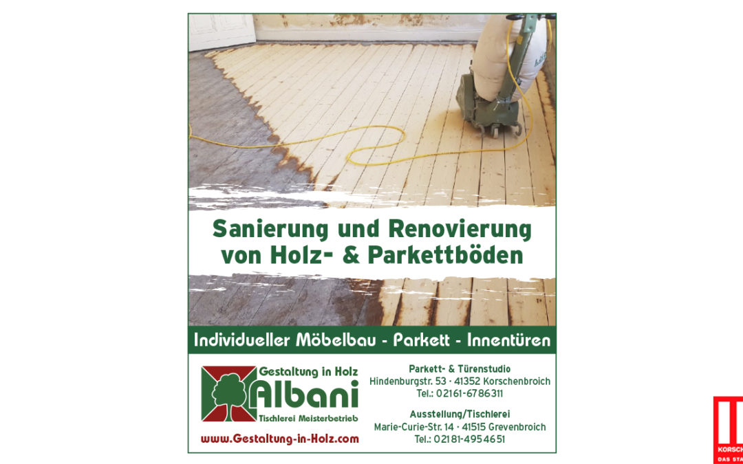 Sanierung und Renovierung von Holz- und Parkettboden