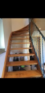 Treppe absichern vorher