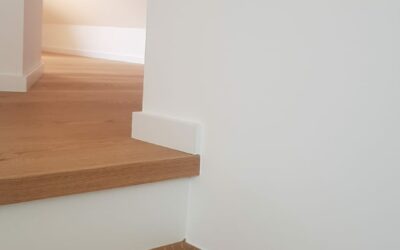 Parkett auf Treppe verlegt