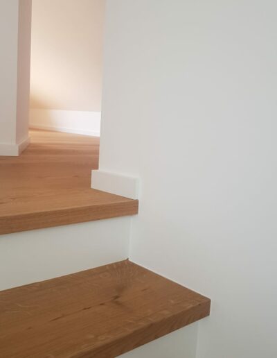 Parkett auf Treppe