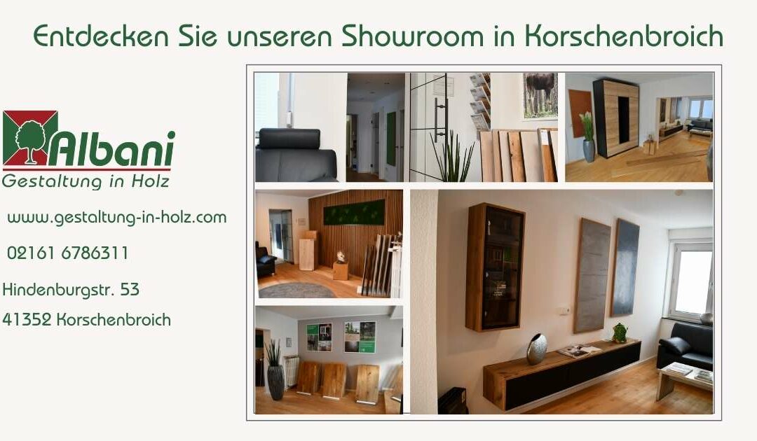 Entdecken Sie die natürliche Schönheit von Holz im Showroom von Daniel Albani – Gestaltung in Holz