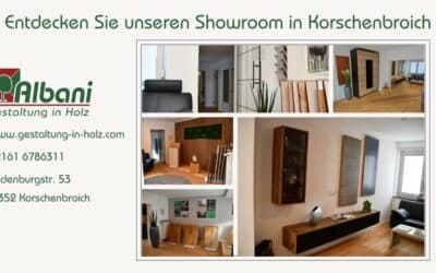 Entdecken Sie die natürliche Schönheit von Holz im Showroom von Daniel Albani – Gestaltung in Holz