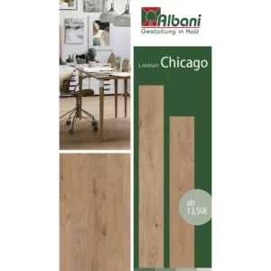 Laminat Chicago – ab 13,50 € pro m², erhältlich bei Gestaltung in Holz